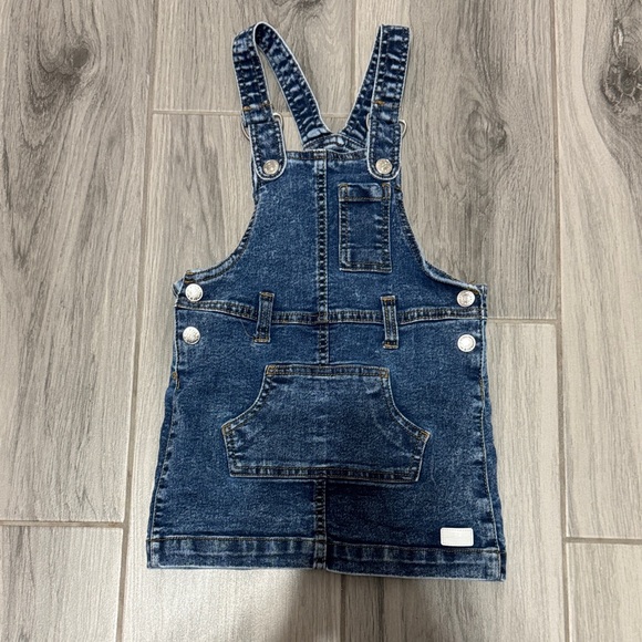 Other - Kids Dark Blue Denim Overall Dress